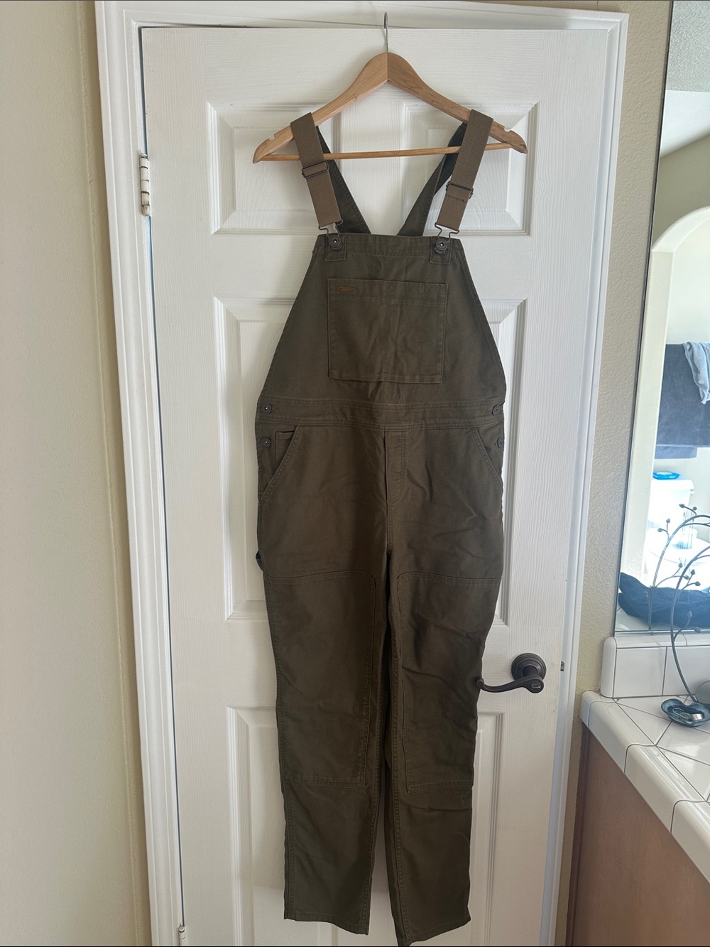 REI Olive Green Utility Jumpsuit Overalls